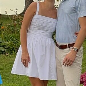 The A&F Emerson Poplin Wide Strap Mini Dress